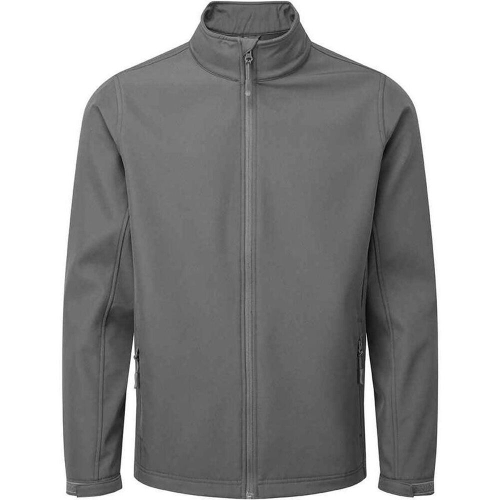 Premier Mens Windchecker Recycled Soft Shell Jacket / Dark Grey